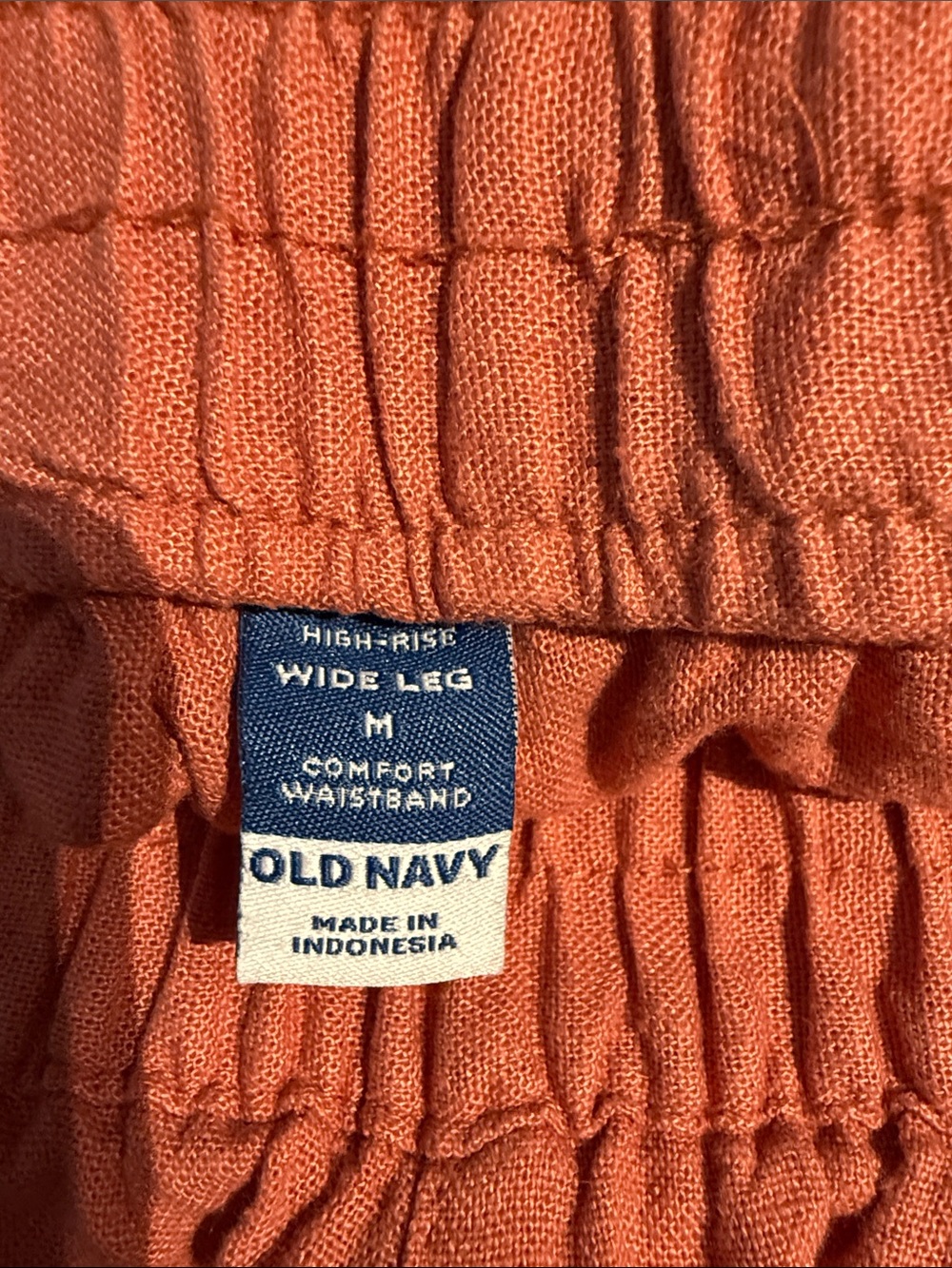 Old Navy Coral Wide-Leg Pull-On Pants - Picture 3 of 3